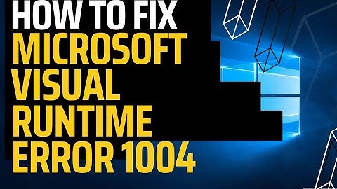 Fix lỗi run time error 1004 microsoft visual basic