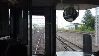 JR北陸本線 米原～坂田　後方展望　521系　JR Hokuriku Main Line, Ma0bara to Sakata　(2020.9)