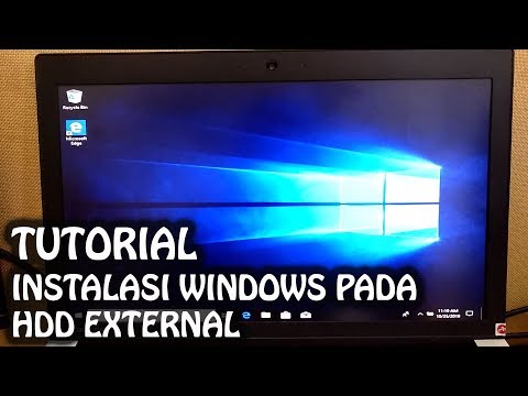 Video: Cara Menginstal Windows Ke Hard Drive Eksternal
