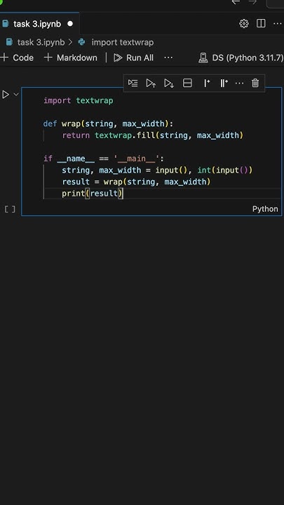 Wrap Text to Fixed Width with Python | LeetCode & HackerRank Solution ...