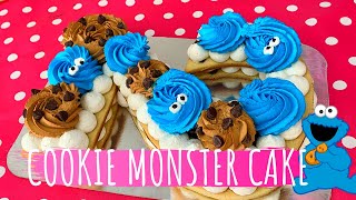 Pastel de Monstruo Come galletas!!  ♡ | Pastelera Estrella #CookieMonsterParty