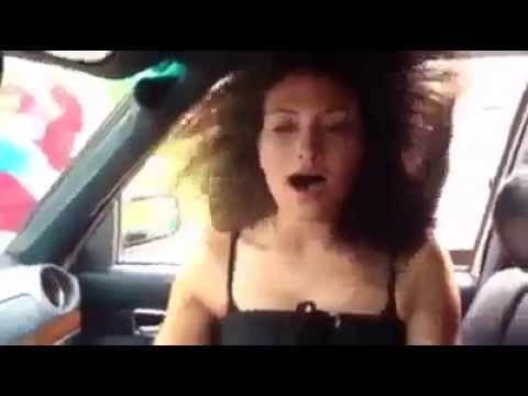 This girl had an orgasm over a car audio test