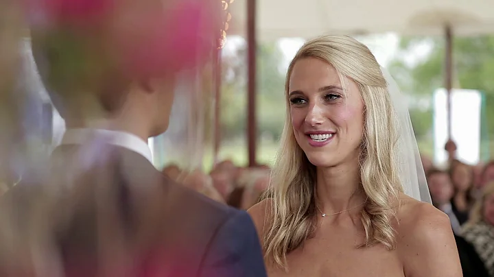 Caroline & Art's Rustic-Chic Tented, Waterside Wed...