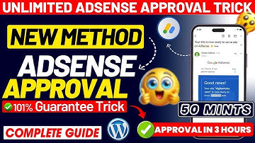 🚀 Get AdSense Approval in Just 12 Hours ✅ | Secret Method to Get Instant Adsense Approval