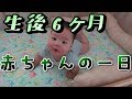 生後6ヶ月の赤ちゃんの一日の風景【がっちゃんくらぶ】A six months old baby.