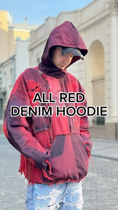 Шью джинсовое худи #шитье #кастом #мода #стиль #апсайклинг #стритвир ...