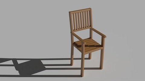 Modelling A Realistic Wooden Chair in Blender | Blender Tutorial