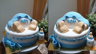 Baby Shower Cake| baby butt cake | Bake N Roll