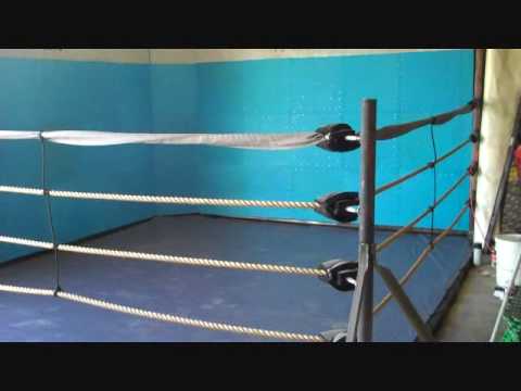 homemade boxing ring