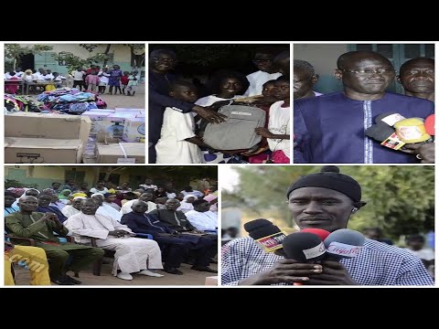 Remise de kits scolaires à l'école Serigne Assane Fall de Médina Fall par Mor Ndiaye Mbaye