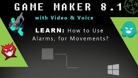 Game Maker 8.1: How to Use Alarms, for Movements?