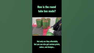 How is the round tube box made? #tubepackaging #tube #tubebox #papertube  #packagingdesign #factory