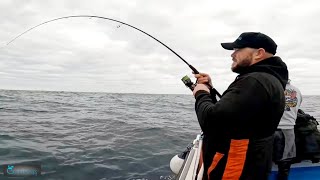 Fiiish Black Eel 20gm gets hammered by big Pollock....that hit!