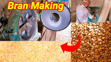 How to make bran for animals from wheat husk and corn grains