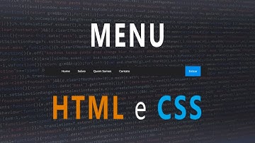 Criando um menu horizontal com HTML e CSS