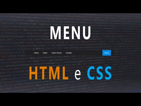 Vídeo: Como Fazer Um Menu Horizontal