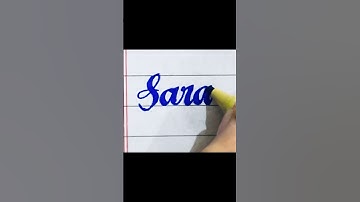 Sara #Cursive #calligraphy#viral #handwriting #shorts