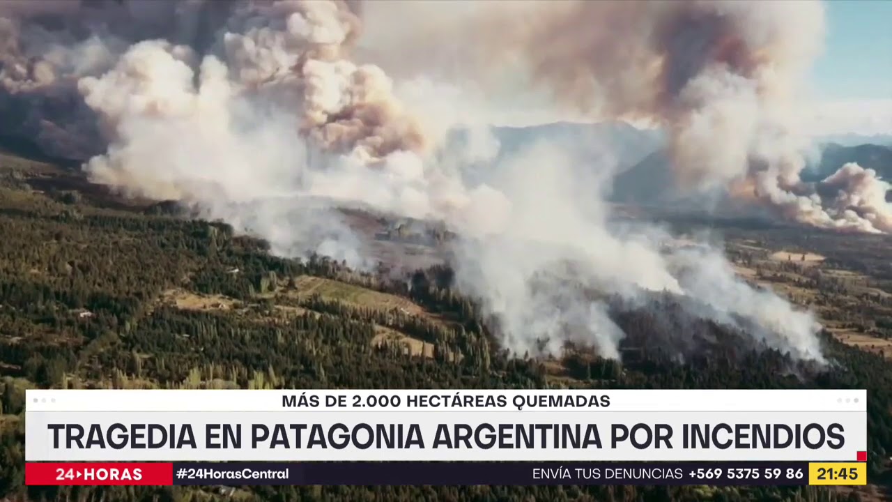 Incendios consumen patagonia argentina: Más de 2.000 hectáreas se han quemado