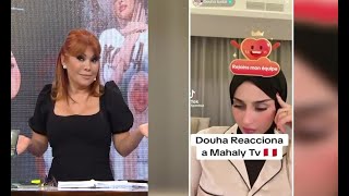 Douha Laribi queda impactada al ver cifras de transmisión en vivo de 'Magaly TV, la firme'