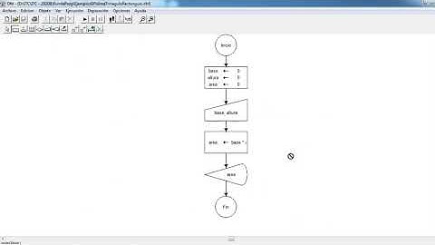 Área de un triángulo rectángulo DF1