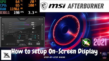 MSI Afterburner   How to setup On Screen Display 2021 Tamil