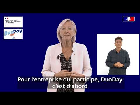DuoDay 2021 - Message de Sophie Cluzel, secrétaire d'État chargée des Personnes handicapées