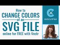 How to change colors of an svg file online for free with vectr