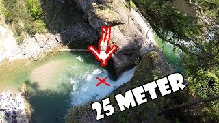 25 Meter Klippensprung Buchenegger Wasserfälle Oberstaufen