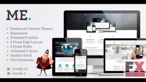 Preview JM ME Multipurpose Responsive Joomla Template
