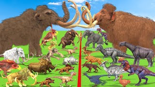 Prehistoric Mammals Epic Battle ARBS Mammals Vs ARK Mammals Size Animal Revolt Battle Simulator screenshot 1