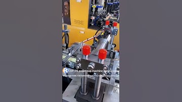 LXP-70 high speed paper cup machine testing video before loading.