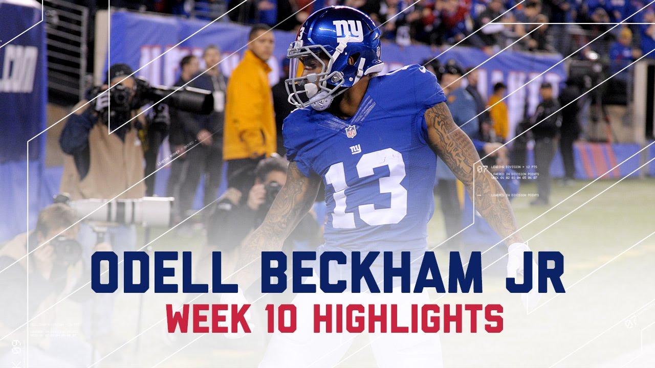 Odell Beckham Jr.'s Thrilling Week 10 Highlights Bengals vs. Giants