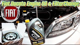 FIAT DUCATO Engine Oil & Filter Change Motorhome Camper Van