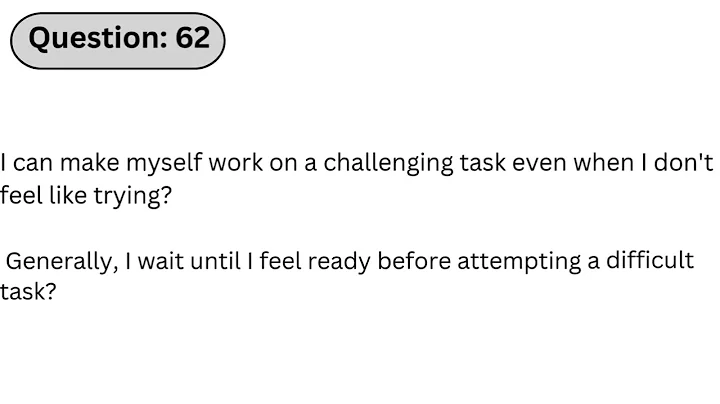 USPS 476 Mail Processor | Q62: I can make myself work on a challenging task even when I don't feel