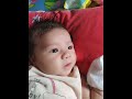 one month old baby girl