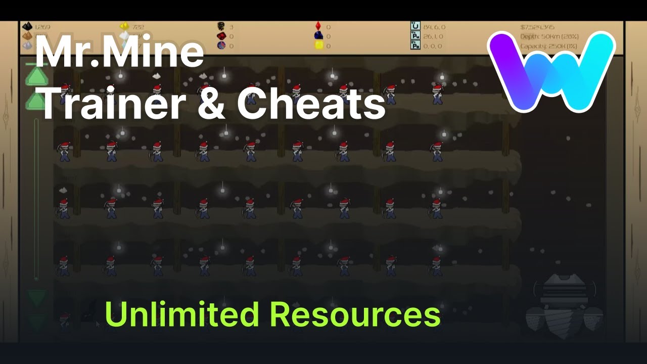 Mr.Mine Trainer & Cheats (Unlimited Resources) 