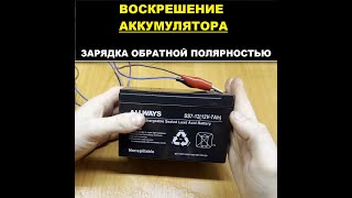 Вторая жизнь аккумулятора? Зарядка обратной полярностью