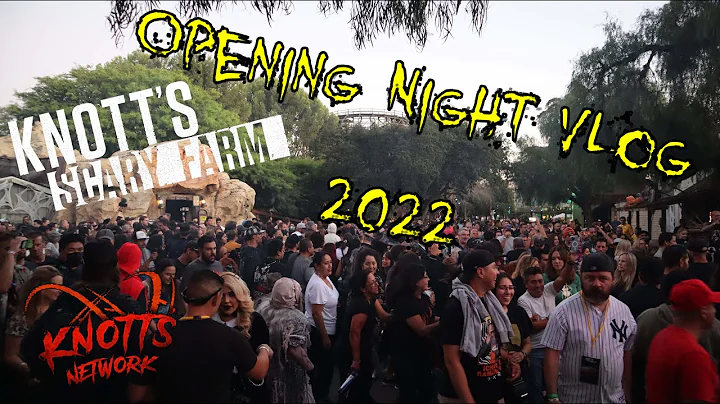 Knott's Scary Farm Opening Night vLog 2022 Mazes, Shows, Scare Zones! Sept 22nd 2022