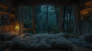 Rain & Thunder Sounds  Fall Asleep Quickly in 3 Minutes, Deep Sleep with Rain Sounds in The Forest