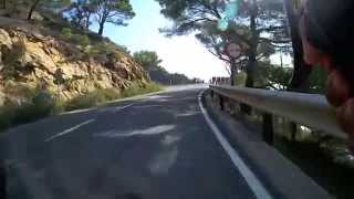 Cycling along the beautiful spanish coast.