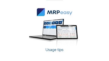 MRPeasy Demo - Usage Tips