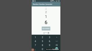 Random Number Generator Android App Preview screenshot 4