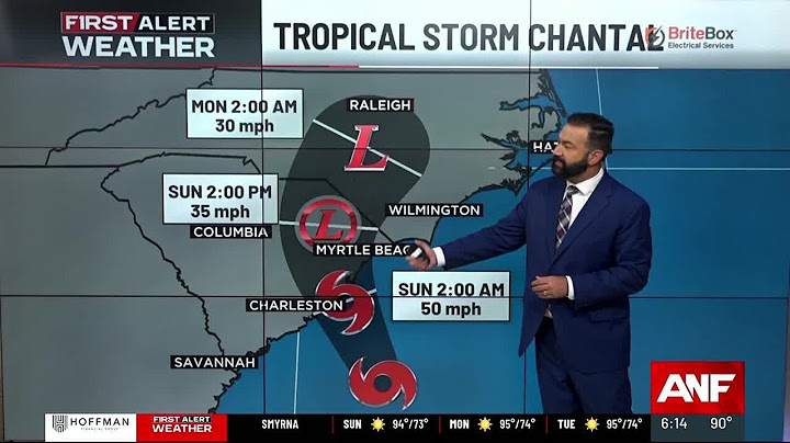 Tropical Storm Chantal Sat 5pm Advisory Update