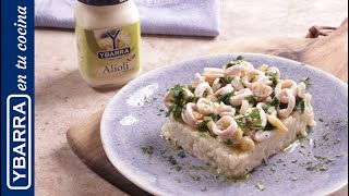 ARROZ con  CALAMARES y ALIOLI