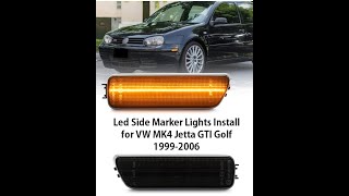 1999 - 2004 MK4 Golf Amazon Bumper Light install & Factory Marker light removal Jetta GTI VW by Boostie Motorsports 168 views 7 months ago 2 minutes, 58 seconds
