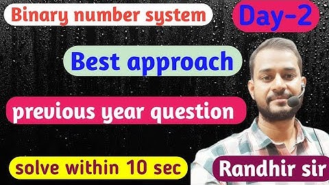 Binary number system ||Best approach|| Day-1 || parivartan mathematics ||Randhir sir(beur patna)