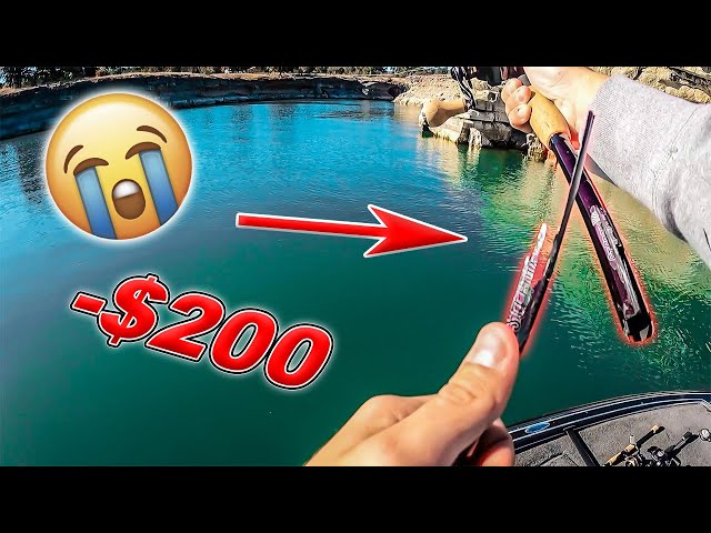 I Broke My $200 St Croix Mojo Bass Rod! Fishing Lake Travis