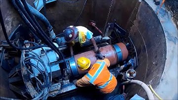 Microtunneling Clay Pipe, Trenchless Installation with Akkerman GBM