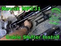 Novak Conversions NP231 cable shifter in a Jeep Cherokee XJ