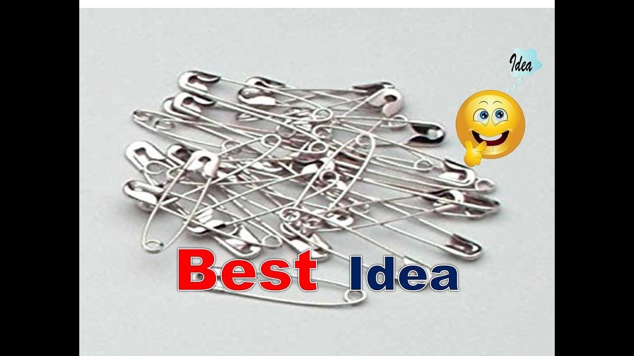 Best out of Waste Safety Pin Craft Idea | DIY Safety pin Craft Idea ...